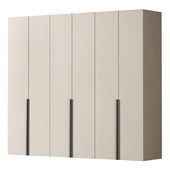 定制大衣柜家用卧室现代简约小户型实木玻璃柜子储物轻奢出租房用