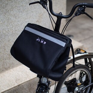 适用Brompton小布折叠自行车配件车头包宠物买菜篮猪鼻车前储物包