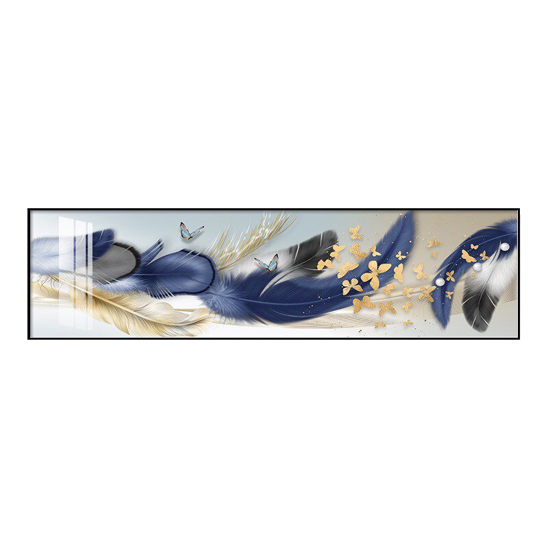 现代卧室床头装饰画房间横幅次卧挂画主卧晶瓷壁画2024新款高级感