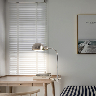 精选诺思简约创意大学生阅读护眼书桌灯E27口换灯泡金属软管l夹子