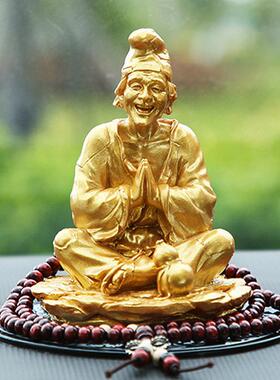 汽车摆件车内饰品创意摇头济公中控台车载装饰车上家居禅意男士女