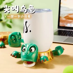 卡通乌龟杯垫办公室桌面茶杯垫隔热防烫水杯垫装饰桌面小摆件