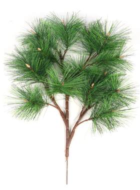 仿5头浅松树枝松叶1绿化植物假松树270迎客松真电信针塔装饰厂家