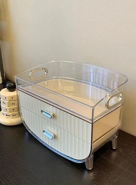 玄关收纳盒高级感入户钥匙收纳托盘摆件置物架带抽屉轻奢高档简约