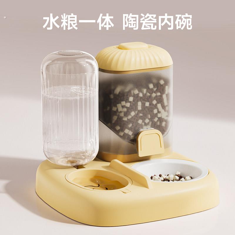 宠物自动饮水器狗狗猫咪自动喂食器不锈钢猫碗狗食盆不易打翻水碗