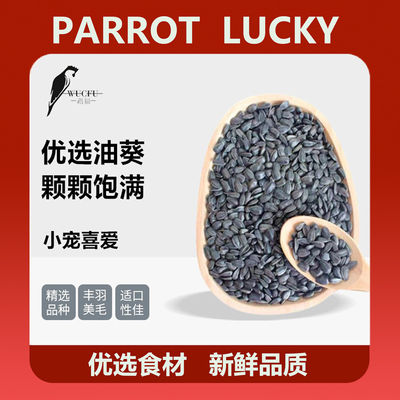 鹦鹉鸟食特级精选瓜籽新品小油葵新鲜零食玄凤小太带壳黑瓜子皮薄