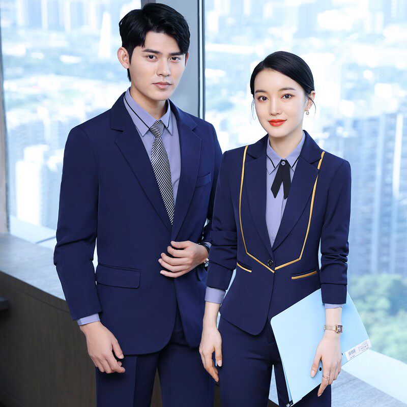 职业马甲套装女酒店餐饮服务员工作服前台收银员工装空姐制服秋冬