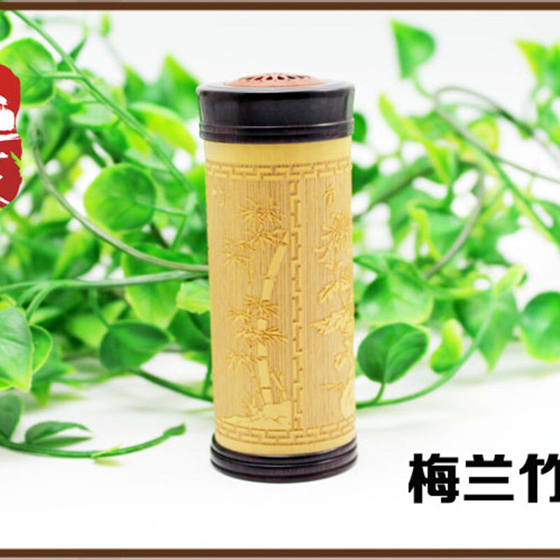 天然竹雕蛐蛐罐黑檀木竹蛉蟋蟀虫笼子文玩鸣虫叫罐虫具纯手工包邮