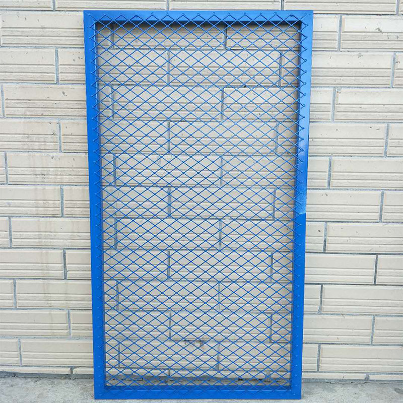 复古工业风装饰背景墙菱形铁丝密网格片铁艺屏风隔断镂空加厚吊顶