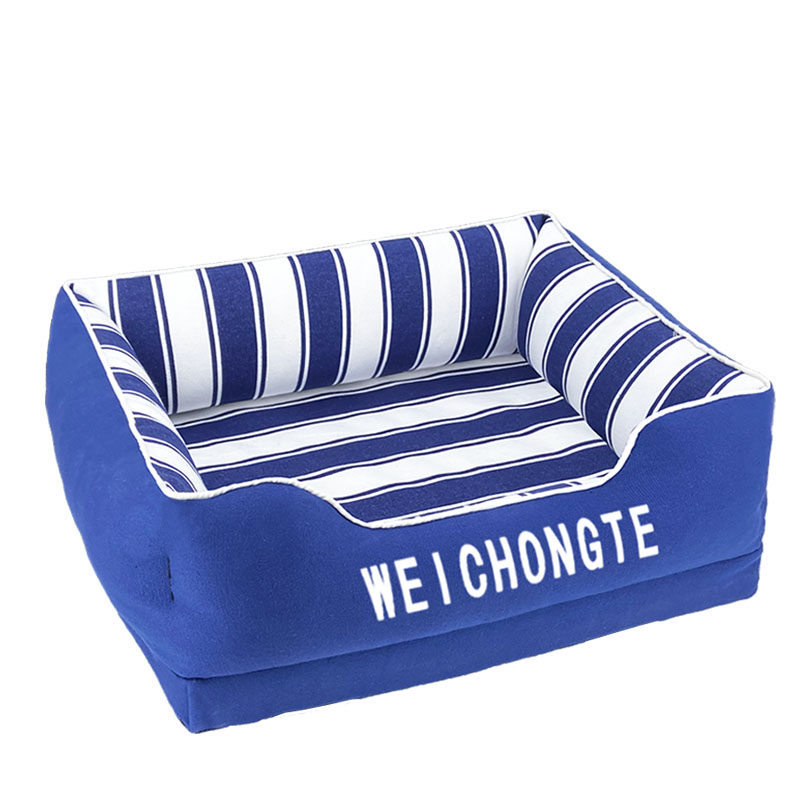 狗窝可拆洗四季通用全棉特厚帆布博美泰迪比熊小中型宠物犬猫窝垫