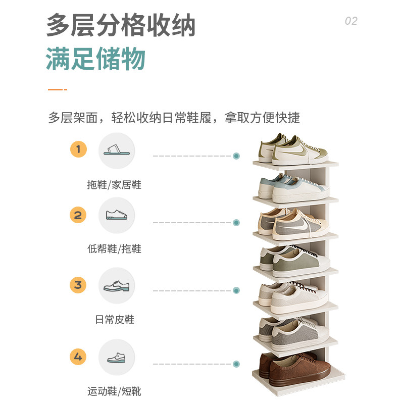 简易鞋架家用门口室内小窄鞋架子宿舍多层鞋柜夹缝省空间置物鞋柜,住宅家具,鞋架,淘宝优惠券,粉丝福利购,淘宝优惠卷