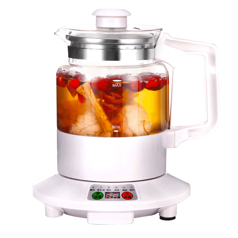 万迪王全玻璃养生壶玻璃底电煮茶壶迷你小型电热水壶无胶圈无金属