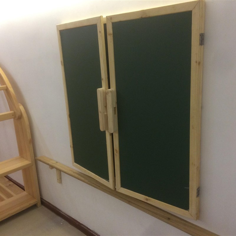 实木边框折叠造型黑色绿色单面双面黑板专业定制黑板