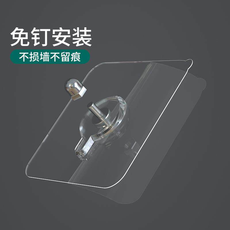 免打孔墙壁挂画神器无痕相框挂墙工具+加厚透明免钉挂勾+塑胶设计