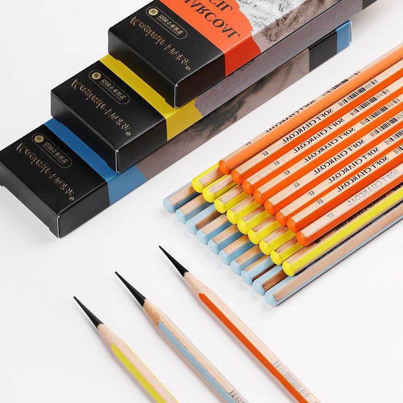 卡西米尔炭笔美术笔素描速写笔碳笔软中硬炭笔绘画笔专业画笔美术,文具电教/文化用品/商务用品,炭笔,淘宝优惠券,粉丝福利购,淘宝优惠卷