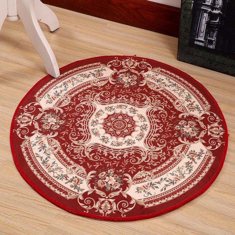 美式欧式圆形地毯定制客厅电脑转椅玄关防滑地垫卧室床边吊篮水洗,居家布艺,地毯,淘宝优惠券,粉丝福利购,淘宝优惠卷