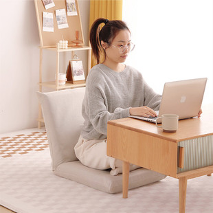 懒人沙发可折叠榻榻米靠背椅日式地上坐垫靠椅飘窗宿舍床上椅加厚