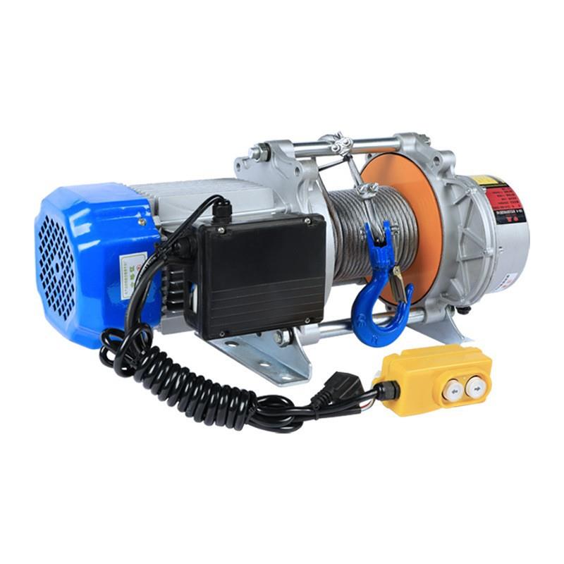 卷扬机220v1/2/吨电动葫芦小型吊机快速无线遥控铝壳提升机便携