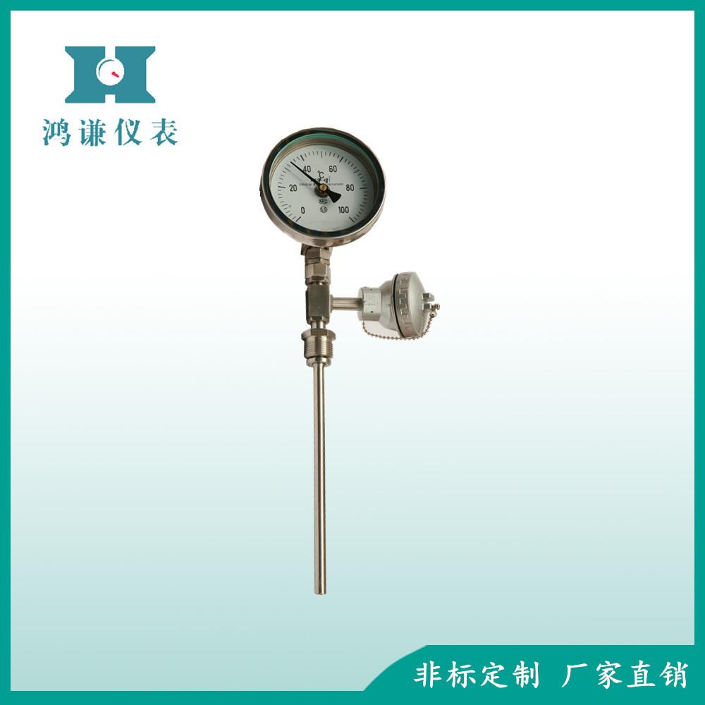 双金属指示热电阻温度仪表温度计生产厂家带表盘温度计WSSP