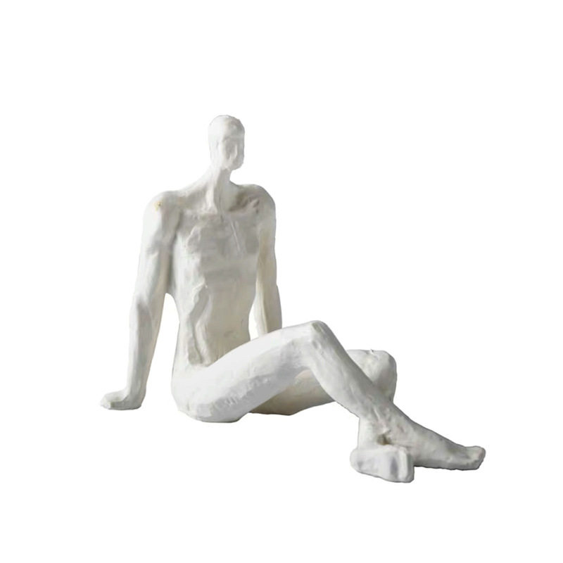 现代简约极简沙滩白人休闲人物树脂创意抽象样板间售楼处家居摆件,办公设备/耗材/相关服务,其它,淘宝优惠券,粉丝福利购,淘宝优惠卷