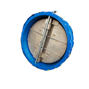 H77X 铸铁双瓣对夹蝶形止回阀逆止阀单向阀 16Q