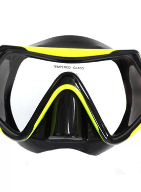 DIDEEP成人潜水镜浮潜面镜游泳蛙镜 钢化玻璃大视野肺潜水装备