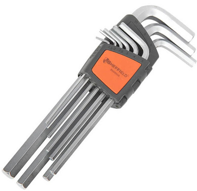 钢盾 9件套公制加长内六角扳手钢盾S050008加长内六角扳手9件套