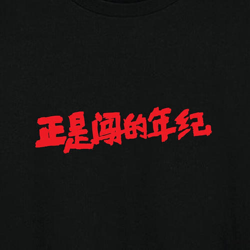 凡客诚品vancl官方店【正是闯的年纪】全棉印花T恤男女同款夏短袖
