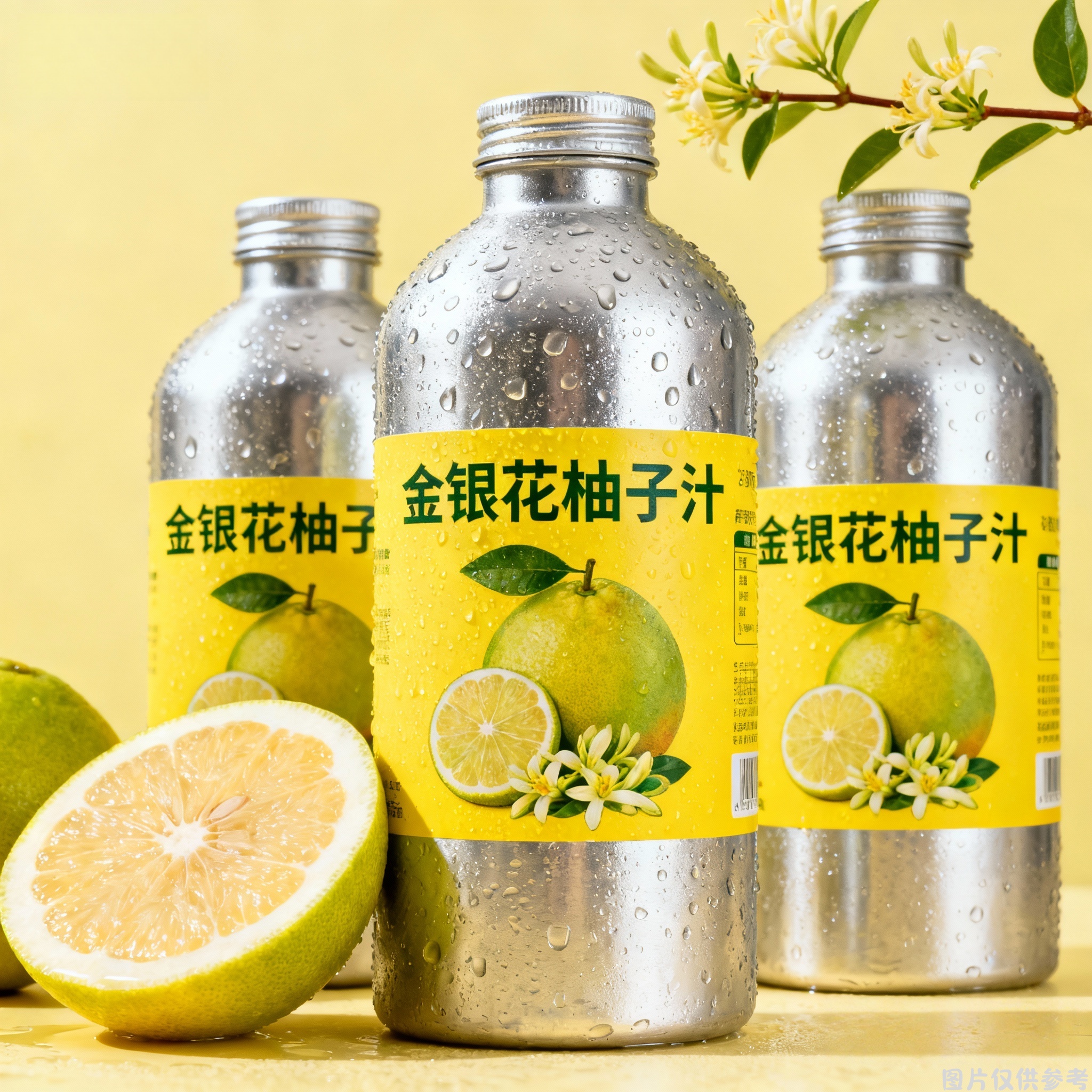 【囤货20瓶】金银花柚子汁风味饮品儿童便携包装原果汁清润降火