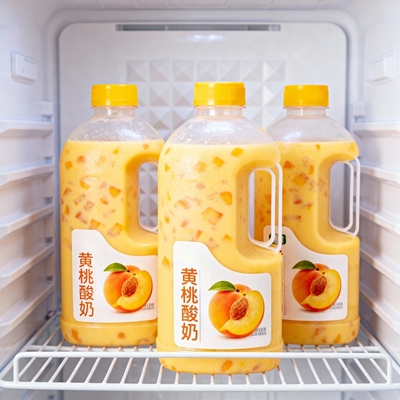 【超值】黄桃酸奶220ml果香浓郁代餐早餐奶风味饮品整箱年货批发