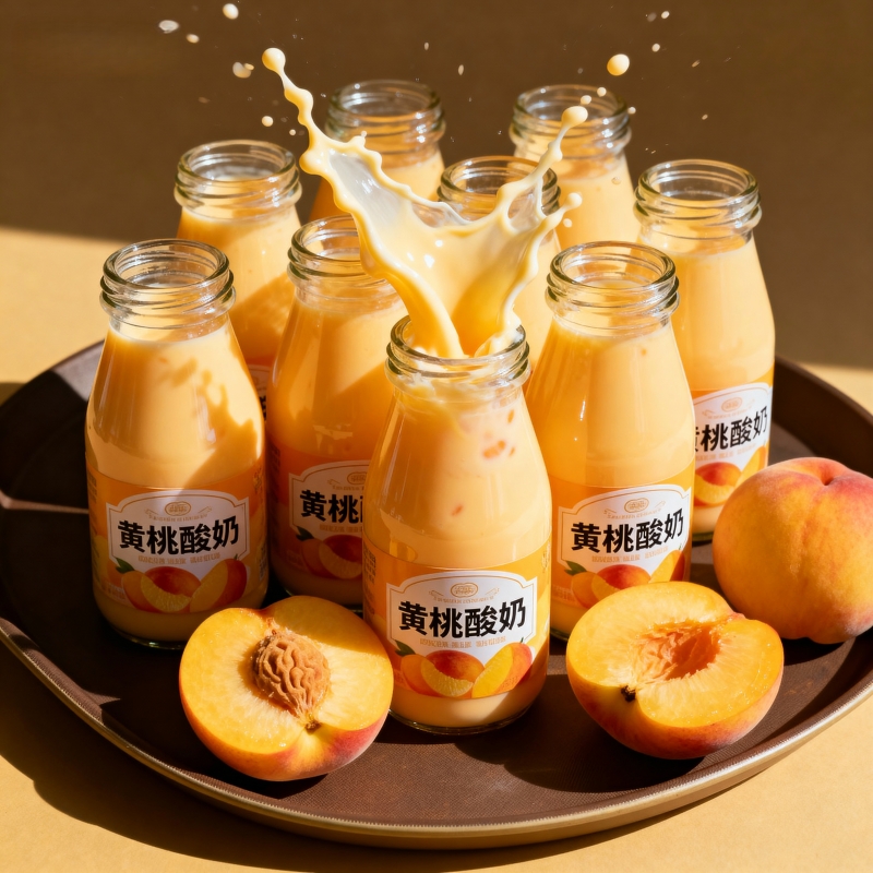 20瓶黄桃酸奶风味饮品营养早餐奶昔整箱解腻秋冬饮料饮品热销