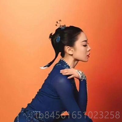 高档喜上5枝舞蹈服02春晚同款头饰舞台装2女群舞喜上眉梢衣服演头