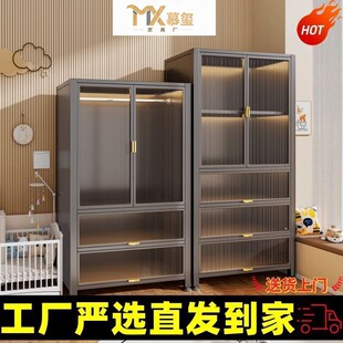 钢制家用阳台柜厨房置物架捡漏柜子落地客厅卧室多层靠墙一体衣柜