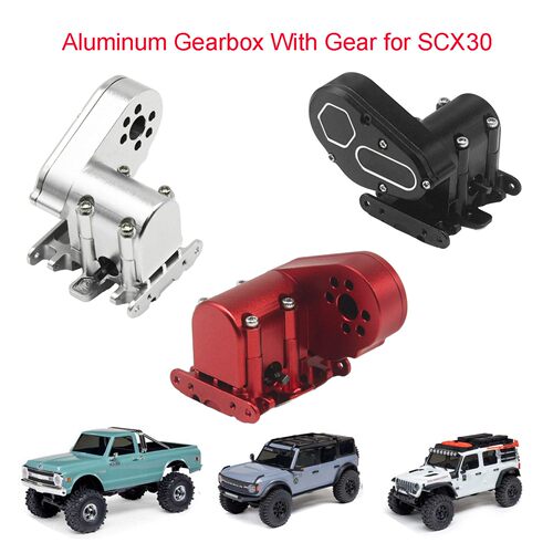 Axial SCX30改装配件铝合金波箱总成带齿轮RC模型车厂家直销发
