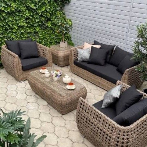 丹哆家具户外威尔君编藤灯笼沙发家具别墅庭院花园藤编桌椅藤椅