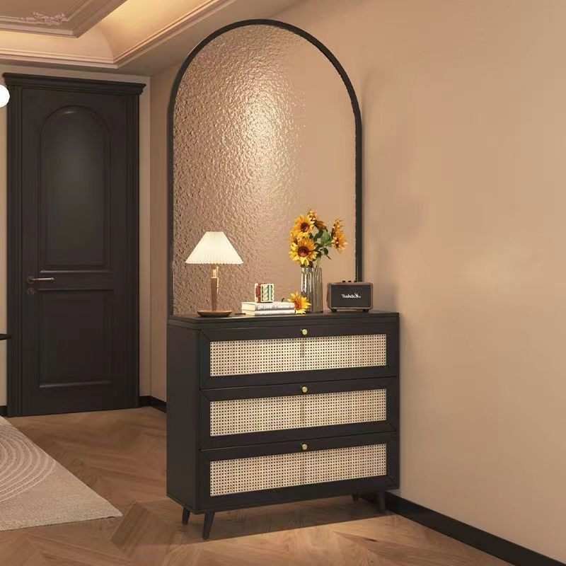 复古长虹玻璃法式实木屏风入户门鞋柜隔断客厅卫生间家用卧室遮挡,收纳整理,阳台置物架,淘宝优惠券,粉丝福利购,淘宝优惠卷