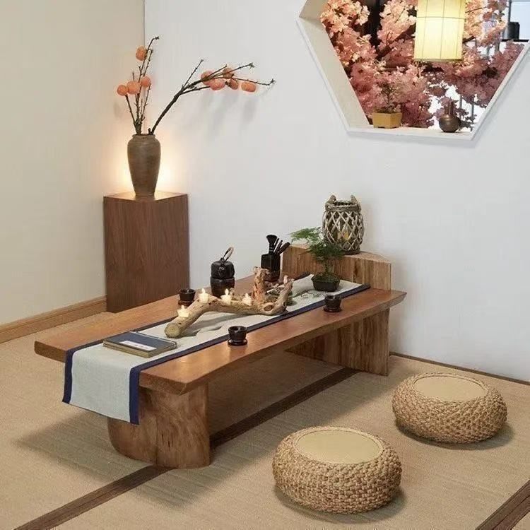 藤编蒲团榻榻米茶室坐垫地上日式矮凳家用禅修打坐垫草凳客厅坐墩,商业/办公家具,茶台/茶桌,淘宝优惠券,粉丝福利购,淘宝优惠卷