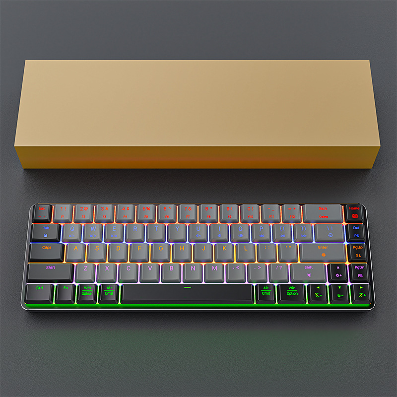 CX32蓝牙三模矮轴机械键盘68键便携办公游戏发光电竞轻薄电竞