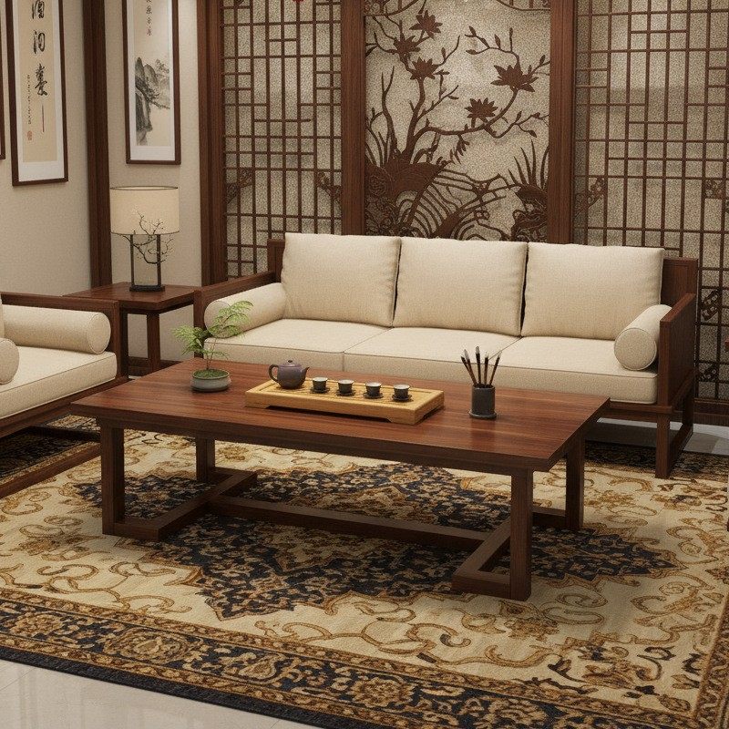 茶几茶桌实木腿大板桌家用客厅茶室阳台长条台式双人桌泡茶台边几,收纳整理,其他收纳袋,淘宝优惠券,粉丝福利购,淘宝优惠卷