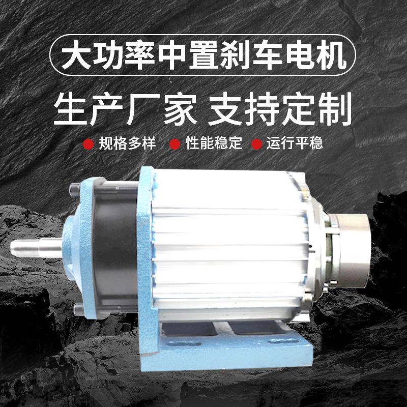 中置刹车电机电动车适用断电刹车现货厂销质保直流无刷电机