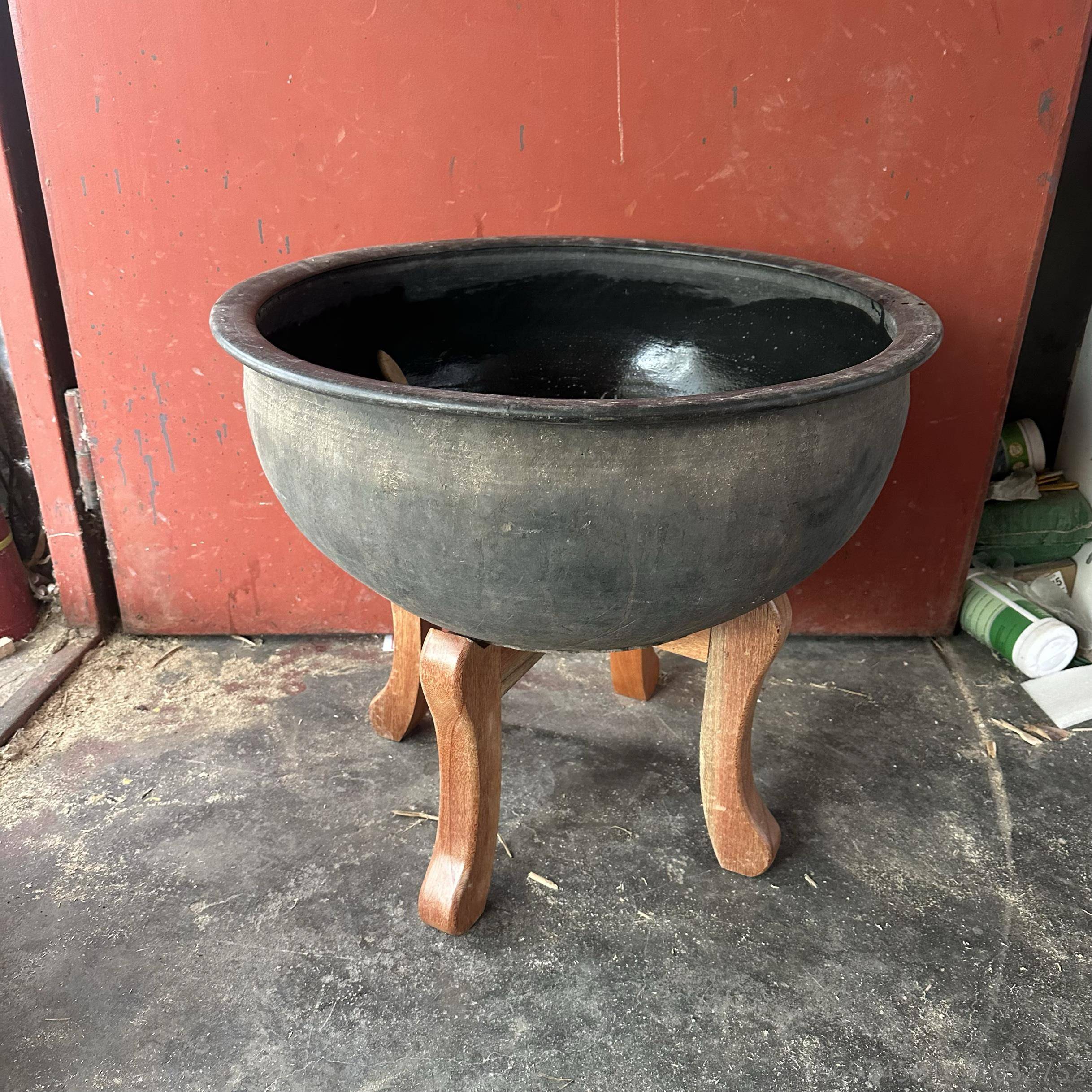 新款包邮老北京土陶鱼缸泥盆瓦养金鱼荷花睡莲老盆大水缸陶釉无客