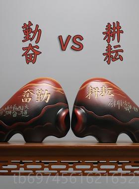 新款中式陶瓷老板办室博古架书柜公摆旺运牛年吉物件装饰品小工祥