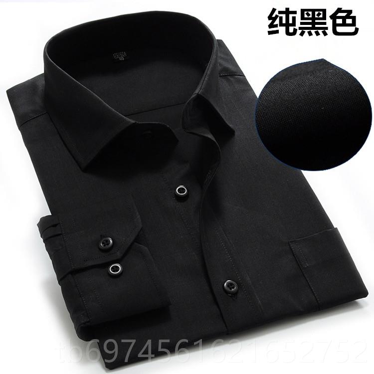 新款衣男士白底蓝色细纹条长袖衬衫行工作服商务竖条纹衬酒店工银
