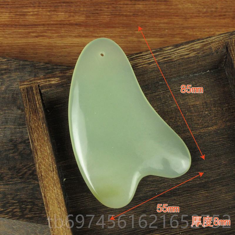 新款玉双静音天然岫岩玉石头脸部玉滚滚轮按摩器眼部美容珠轮滚脸