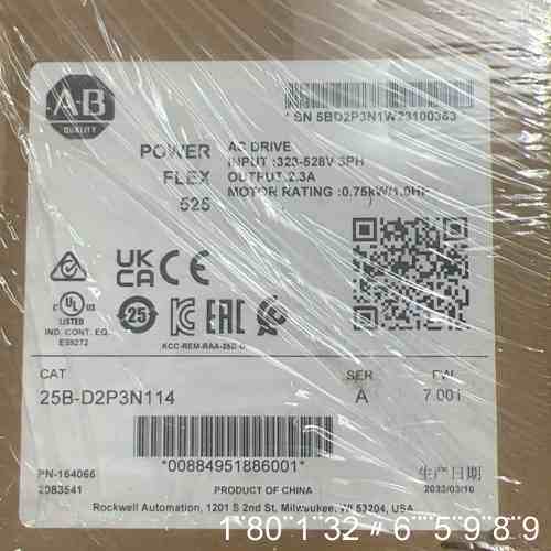 25B-D2P3N114，变频器0.75KW