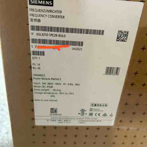 6SL3210-1PE28-8UL0 西门子变频器，带SIN