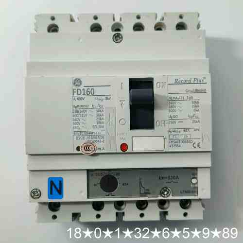 GE通用FD160塑壳断路器，型号FDS46TD063E