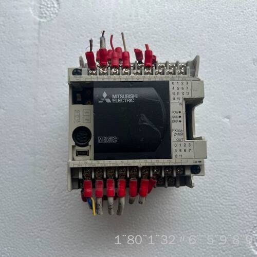 FX3GA-24MR-CM，，功能正常，外观有破