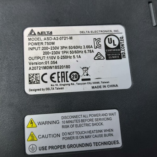 台达伺服驱动器ASD-A2-0721-M 750W 220V议价
