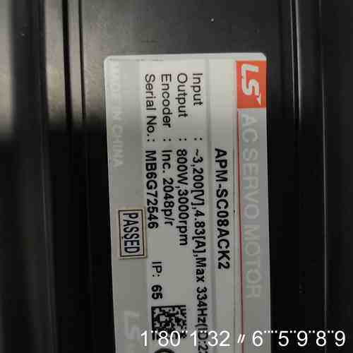 LS伺服电机APM-SC08ACK2，800W功率，320V